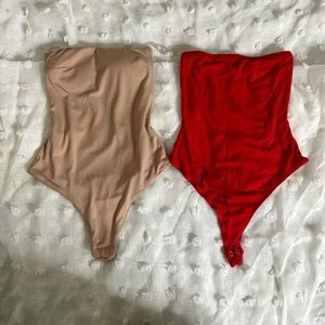 Strapless Bodysuit Set